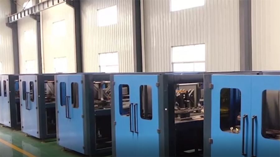 Máquina automática de soplado lineal de botellas